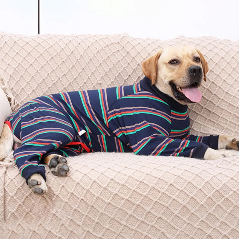 EPCI Four Feet Dog Lightweight Pajamas Pure Dog Jumpsuits 4 Legs Dog T-Shirt PJS Puppy Costume For Large Medium Dogs