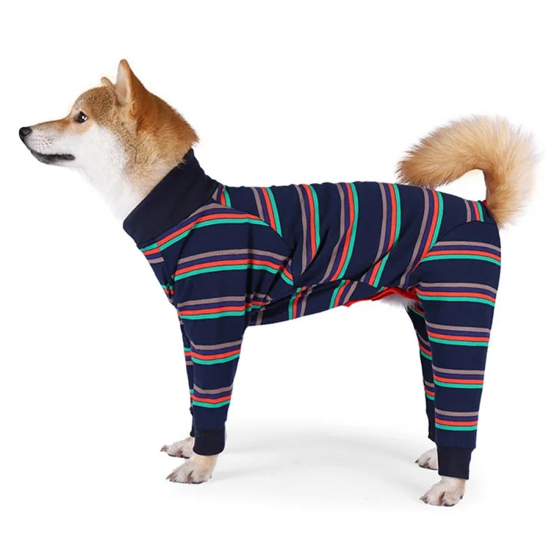 EPCI Four Feet Dog Lightweight Pajamas Pure Dog Jumpsuits 4 Legs Dog T-Shirt PJS Puppy Costume For Large Medium Dogs