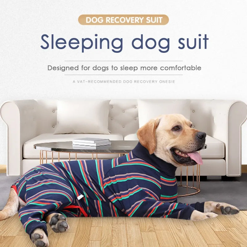 EPCI Four Feet Dog Lightweight Pajamas Pure Dog Jumpsuits 4 Legs Dog T-Shirt PJS Puppy Costume For Large Medium Dogs