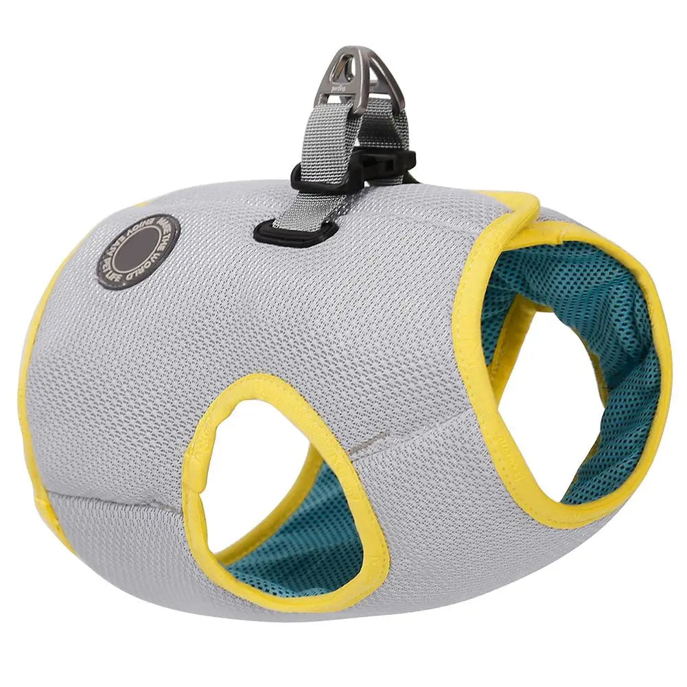Summer Dog Cooling Vest Breathable Mesh Puppy Dog Cooling Clothes Pet Reflective Vest Harnesses Quick Release Pet Dog Clothes