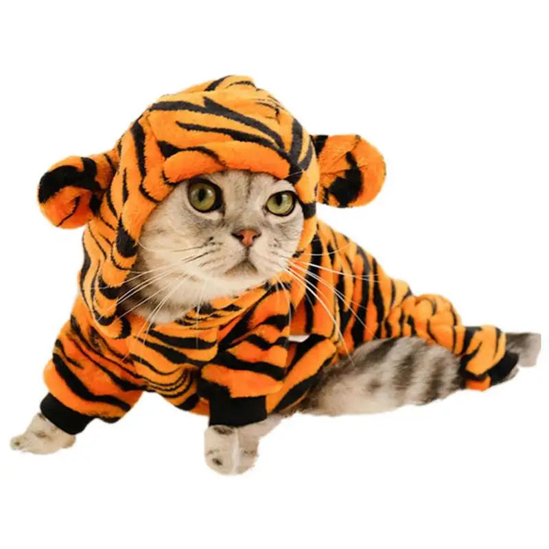 Animal Costumes For Dogs Cats Dress-Up Pet Clothes Cosplay Tiger Halloween Party Cosplay Costumes For Dogs Cosplay Costumes