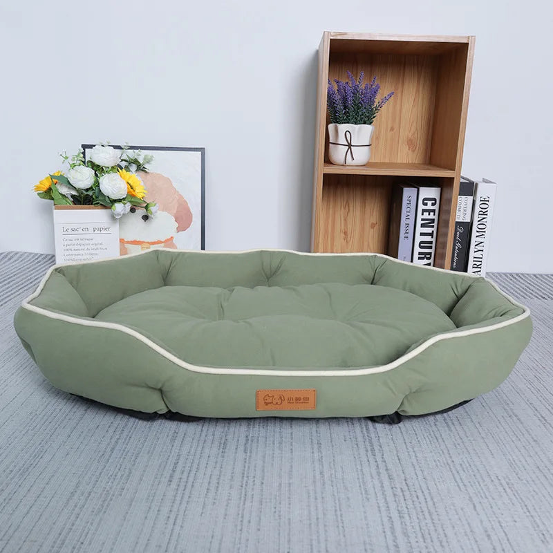 Imitation Suede Velvet Dog Bed Fluffy Soft High Rebound Breathable Dogs Mat Beds Bite-resistant Anti-slip Pet Dog Accessories