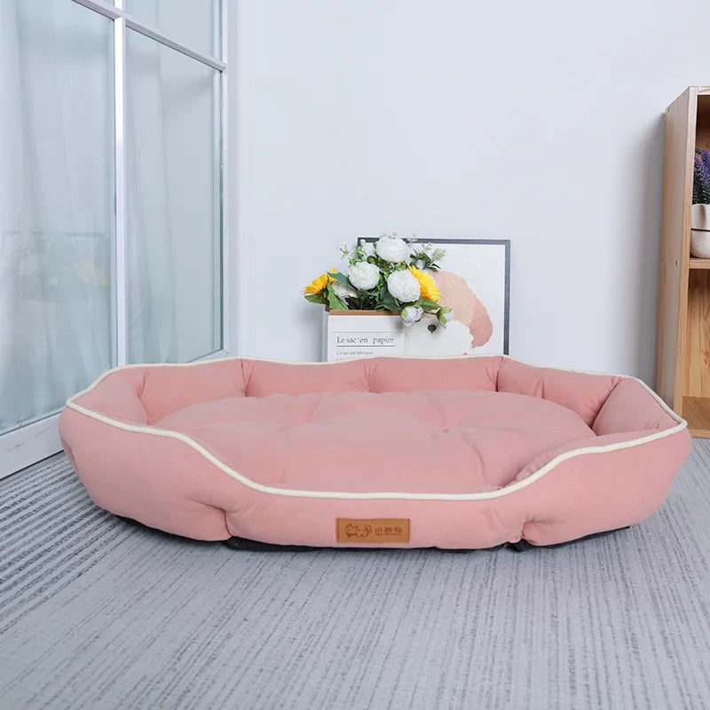 Imitation Suede Velvet Dog Bed Fluffy Soft High Rebound Breathable Dogs Mat Beds Bite-resistant Anti-slip Pet Dog Accessories