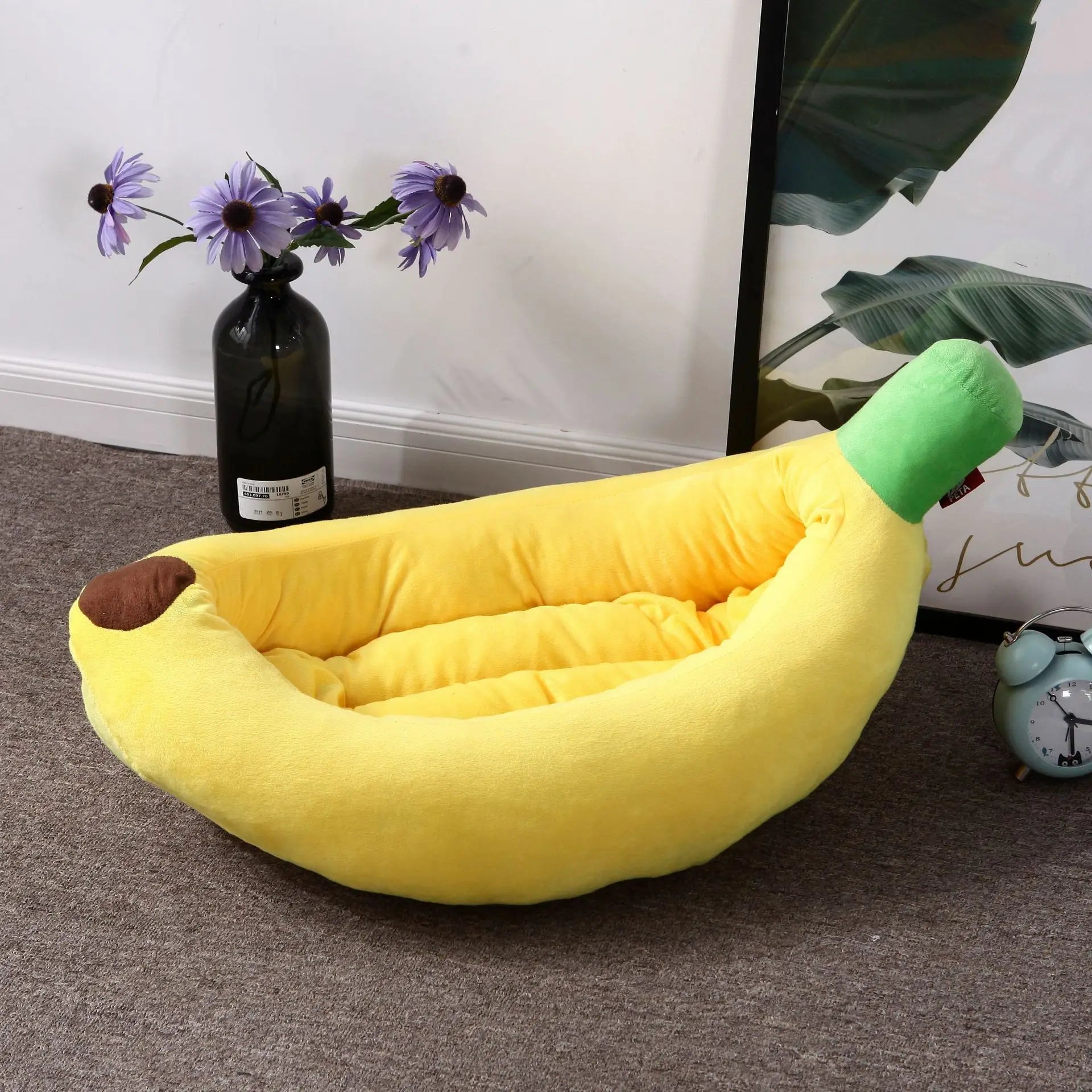 Cute Pet Banana Cat Nest Portable Warm and Comfortable Dog Nest Seasonal Universal Cool Mat Pets Supplies Cat House Dog Nest